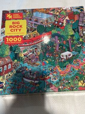 Big Rock City 1000-Piece Jigsaw Puzzle - Multicolor series 4